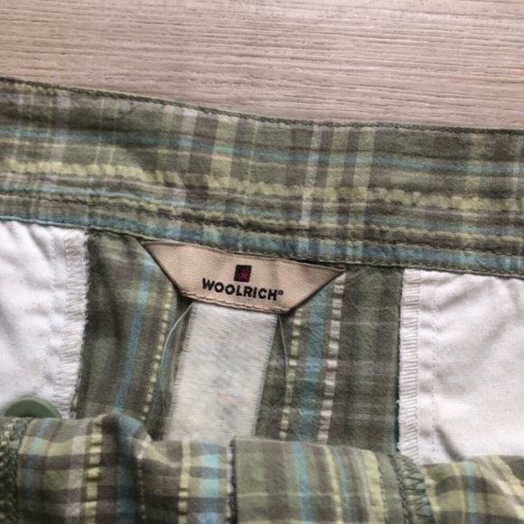Woolrich Olive Plaid Mini Skirt - Picture 2 of 7